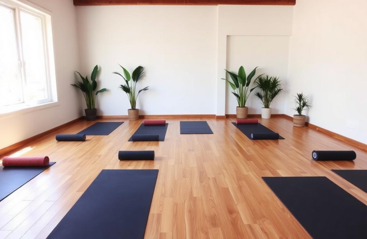 Espaço para yoga e oficinas